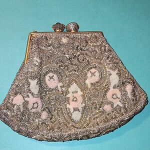 VINTAGE Elegant Beaded Evening Clutch